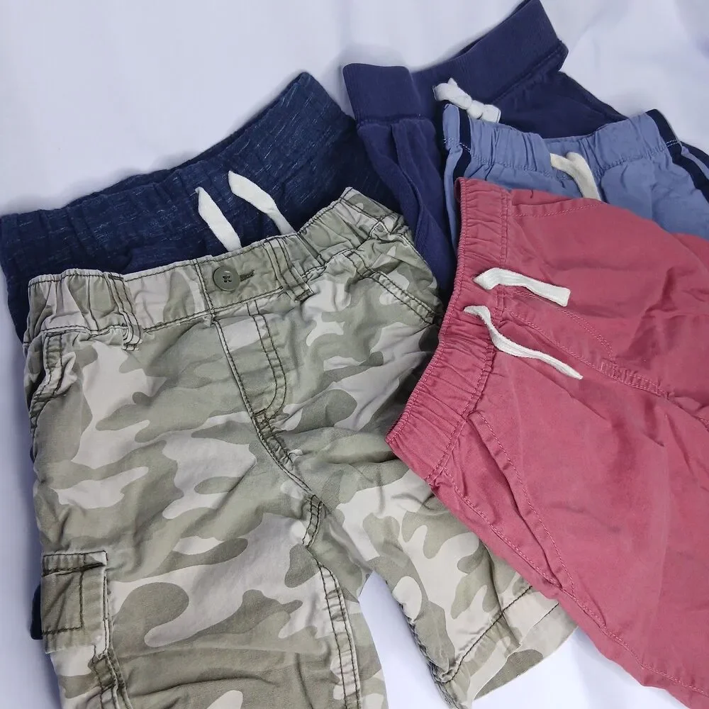 5 pc Boys Shorts Lot Bundle Children's Place Old Navy Elastic Waist Toddler 5T
